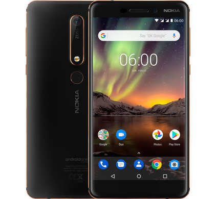 Nokia 6.1 32GB Zwart/Koper