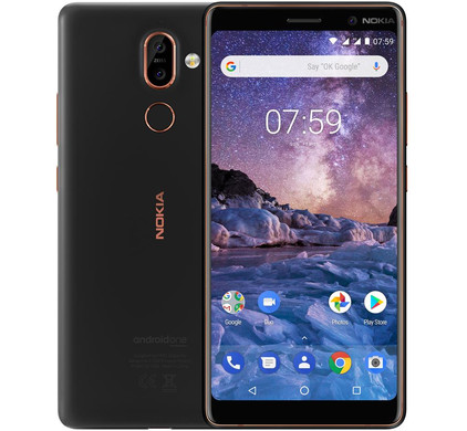 Nokia 7 Plus 64GB Zwart/Koper